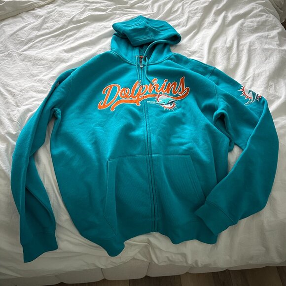 NWOT Miami Dolphins Script Full-Zip Hoodie by Aeropostale - Picture 2 of 5